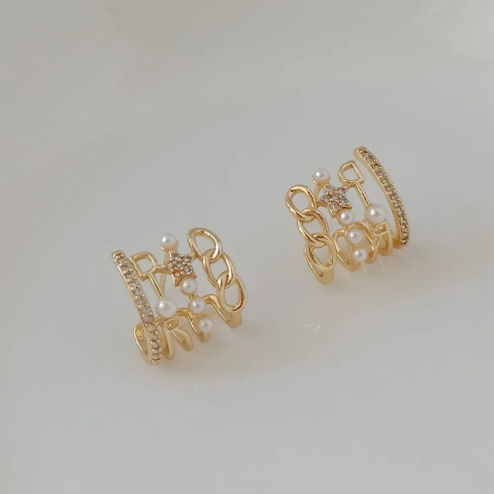 

Позолоченные 14 карат, циркон, бисер, изогнутые ювелирные изделия из серебра 925 пробы с иглой для ушей, аксессуар ручной работы своими руками