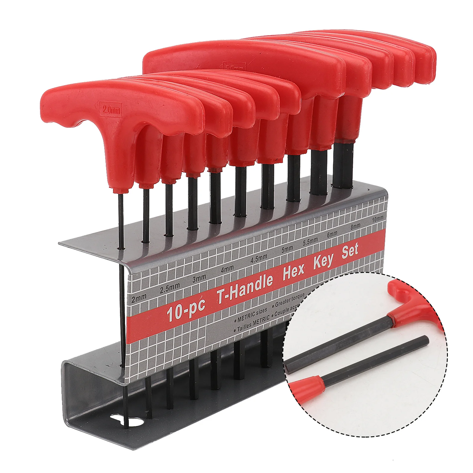 

1Set Hex Key Wrench Set T-Handle T-Type Spanners 2mm-55mm Polished Steel Repair Tools for Vehicle Appliance Maintenance