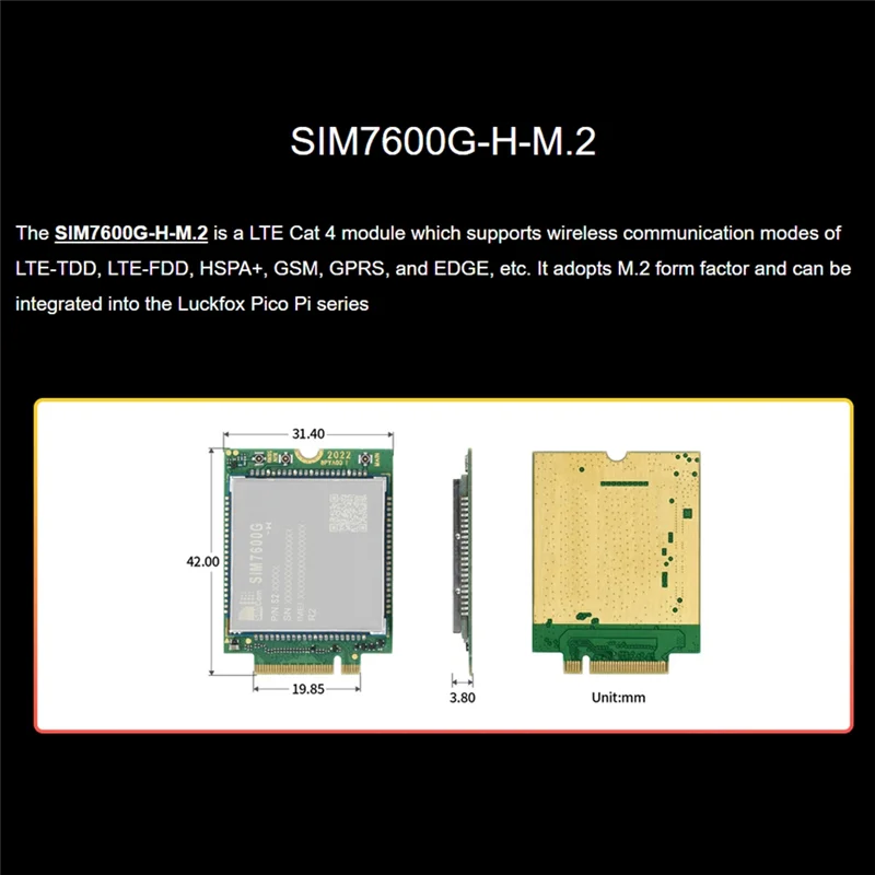 A003 Pico Pi Development Board 1TOPS 256MB RV1106G3 Luckfox Pico Pi A W 4G Kit With Wifi/Bluetooth