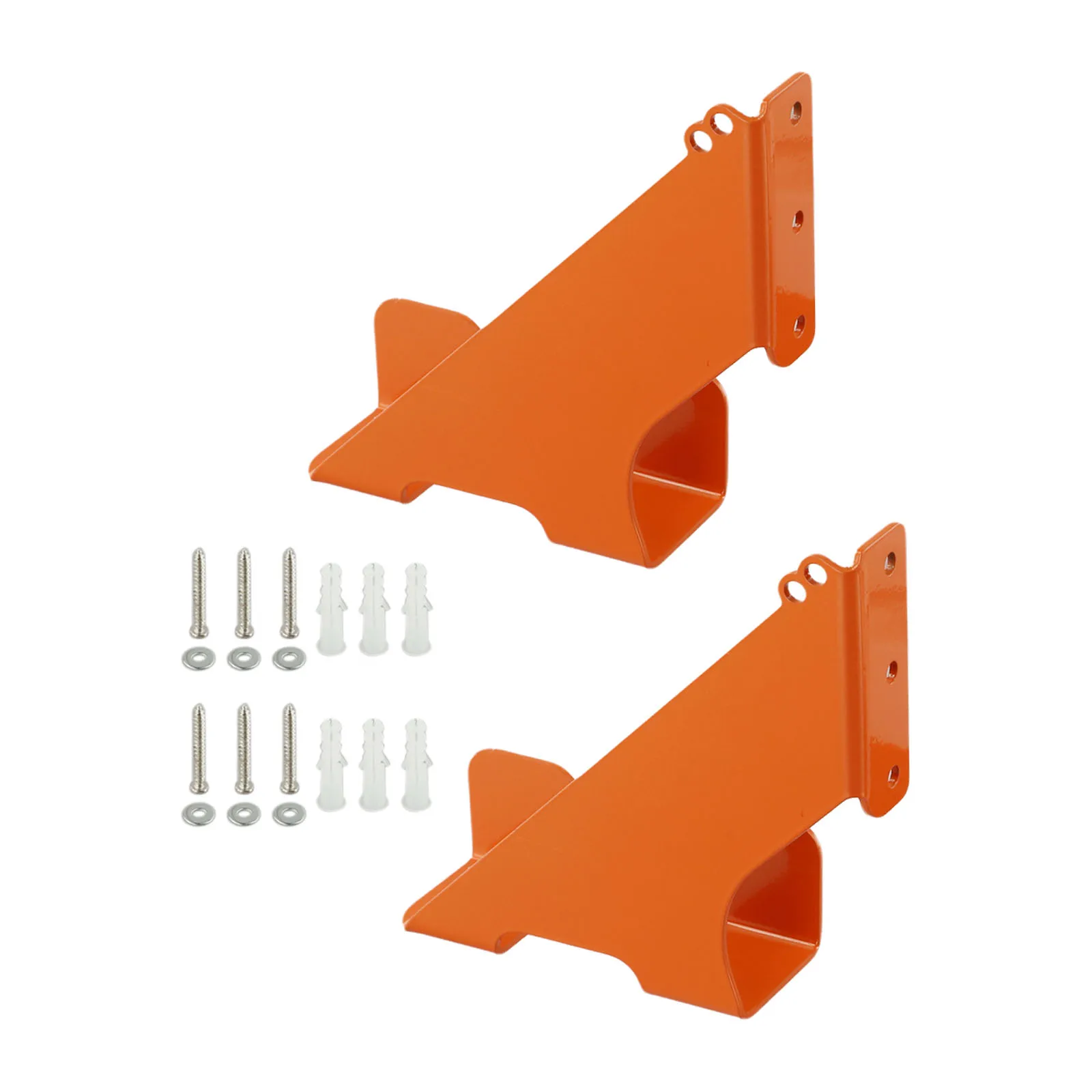 Huananzhi 6*8inch Chainsaw Hanger Horizontal Or Vertical Hanging Protective Rubber Coating Sturdy Wall Bracket