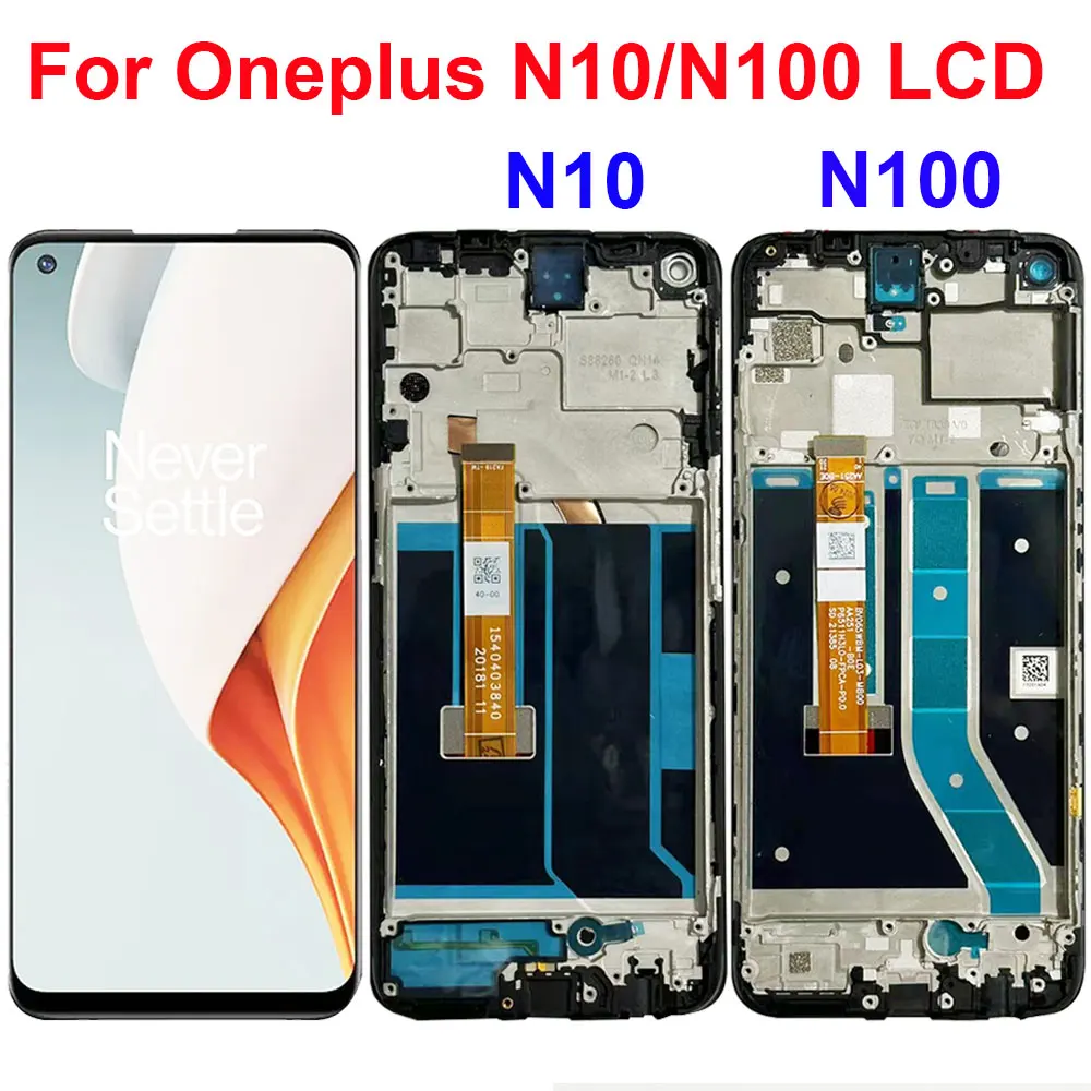 100% Tested For OnePlus Nord N100 LCD Display Screen Touch Panel Digitizer  Replacement Parts For One Plus Nord  N10 5G LCD