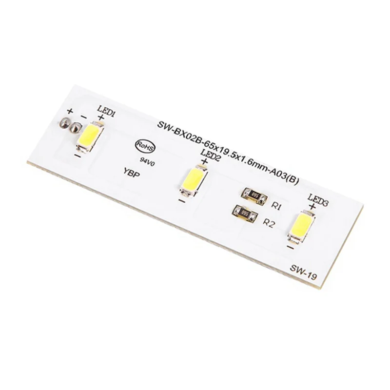 

2PCS SW-BX02B Refrigerator Replacement LED Light Board ZBE2350HCA Light Bar SW-BX02B