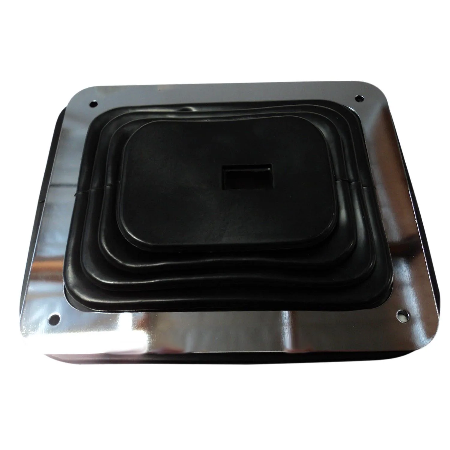 Limited Time Offer For Hurst Rubber Shifter Boot With Chrome Plate 5 5/8 Inch X 6 3/4 Inch Manual Automatic 350