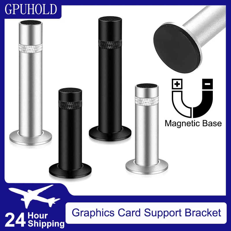 GPUHOLD Aluminum Universal Graphics Card Holder with Base Video Card Bracket GPU Support Stand for RTX4090/4080/4070/4060 RX580