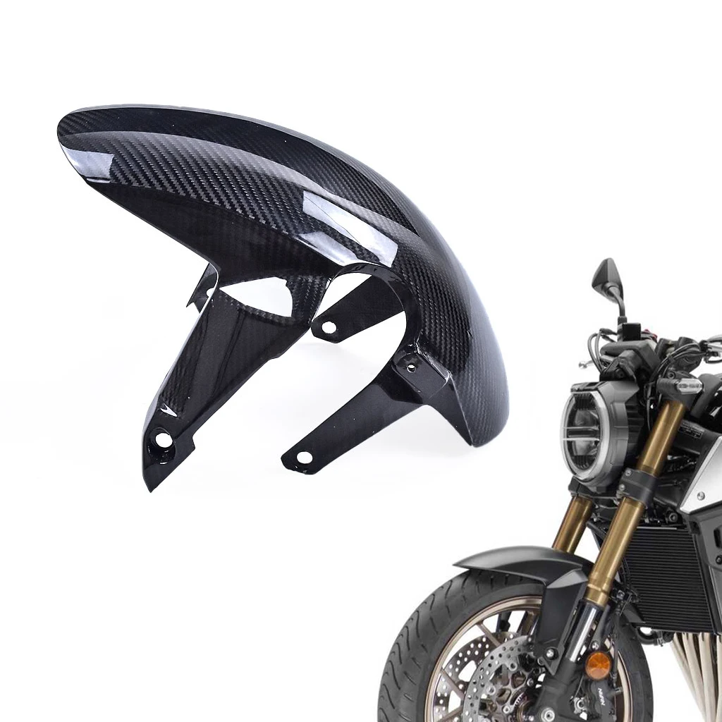 

Motorcycle Accessories 3K 3*3 Carbon Fiber Front Fender Splash Mudguard For Honda CB650R 2019 2020 2021 2022