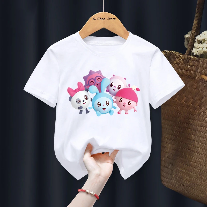 T-shirt engraçada kawaii bebé, Tops de desenho animado babyriki, manga curta, roupa infantil, menino, meninas, verão, 1 a 13 anos