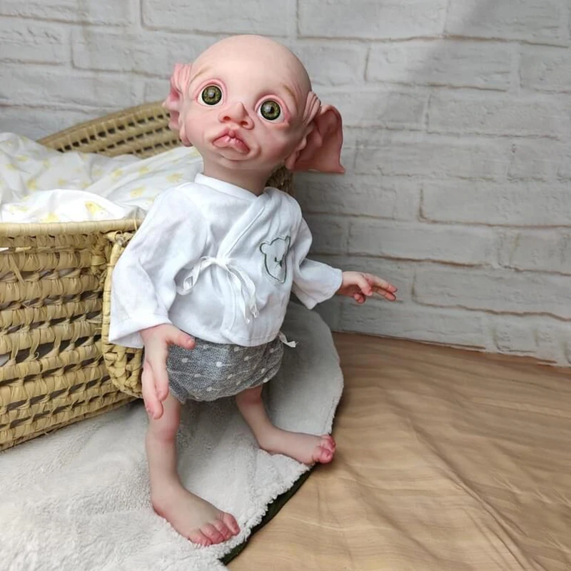 17inch Fariy Elf Handmade Reborn Baby Doll Sweet Baby Collectible Art Doll High Quality Handmade Doll