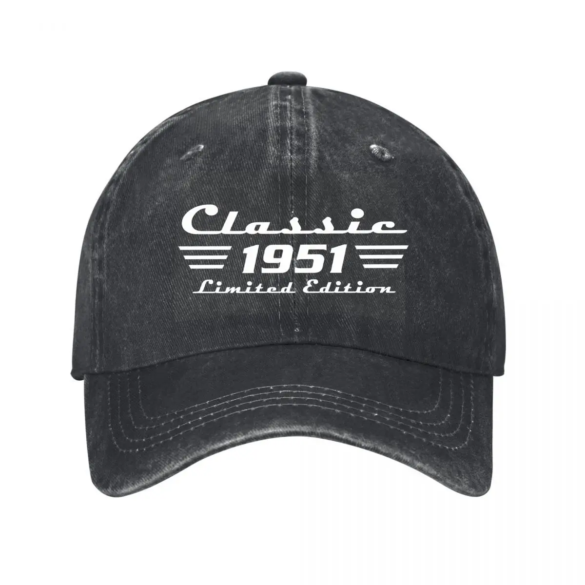 Cincinnati 1951 Vintage Typography Design New Vintage Washed Cotton Baseball Cap Sun Hats