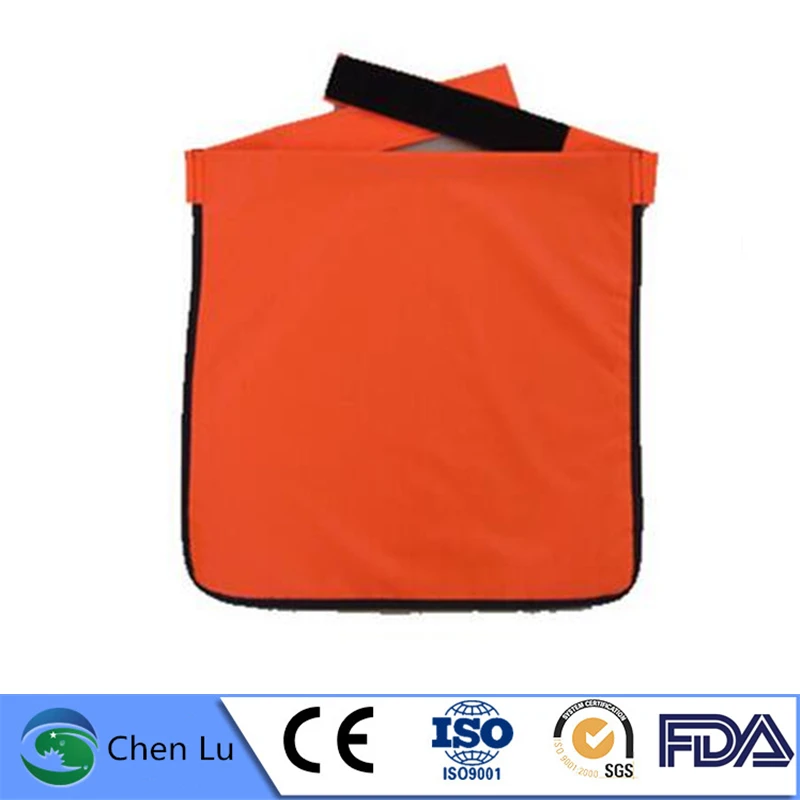 Genuine adult gonadal radiological protection 0.5mmpb half lead apron x-ray gamma ray radiation protective square scarf