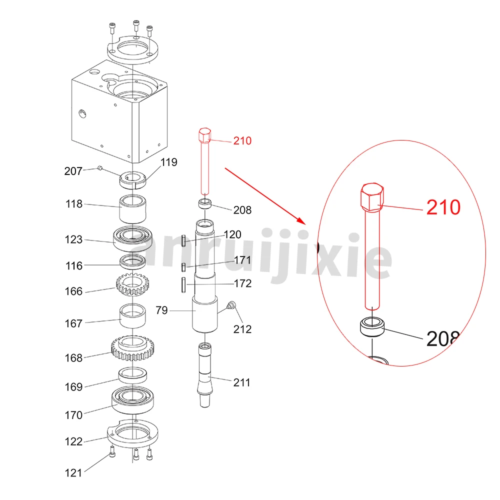 Drawbar, For SIEG X2&X2L&SX2JET JMD-1L&CX605&Grizzly G8689&Little Milling 9 R8  Spindle Mini Mill