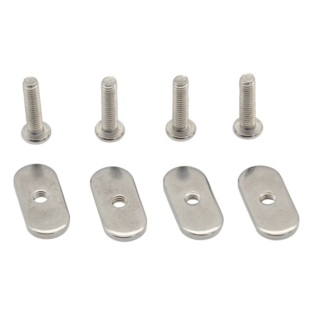 

Screw Track Nut For Kayak M5 Screws Rail Track Mount Stainless Steel Tie Down Eyelet 4Pcs Brand New High Quality