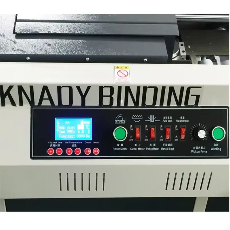 China Cheap Automatic Electric Perfect Book Glue Binding Biner Machine