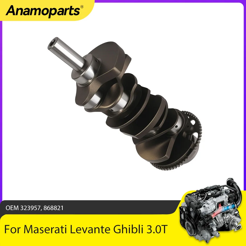 

Детали двигателя Коленчатый вал подходит 3,0 л T M156B M156D для Maserati Ghibli Levante Quattroporte M157 M161 3.0L V6 GAS 323957 868821