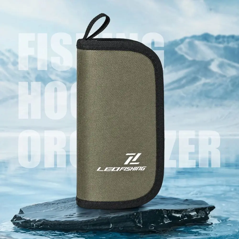 

Spoon Spinner Fishing Lures Bag Carrying Case Nylon Cloth Lure Storage Wallet With Zipper Large Capacity Tackle Bag