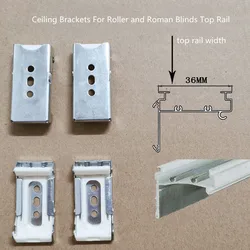 Staffe da soffitto per tende a rullo a molla guide superiori accessori per tende romane