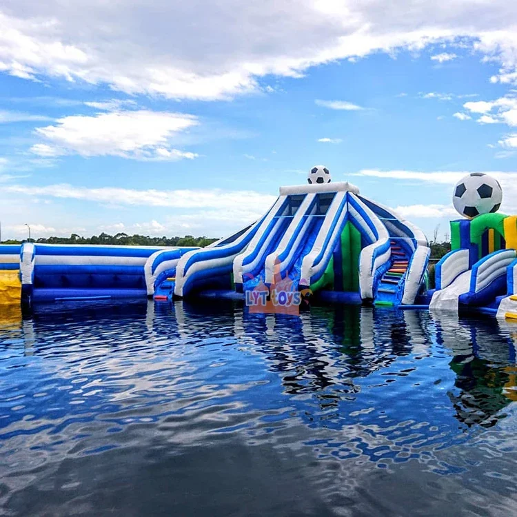 High quality commercial swimming pool park equipment giant inflatable water slide for adult