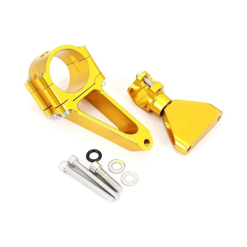 Motorcycle Accessories Steering Stability Shock Absorber Titanium Ruler Bracket Damper