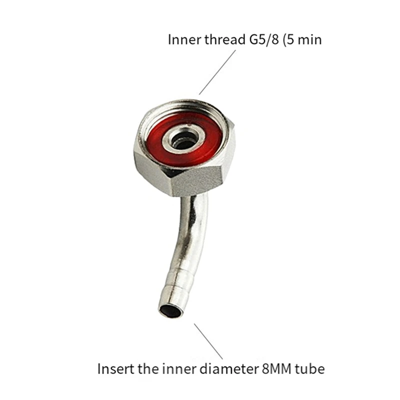 Draft Beer Shank Tail Piece Elbow Nut Gasket Kit Beer Brewing Tap Faucet Shank Adapter Accessories-A84M