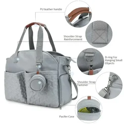 Maternity and Baby Supplies Mommy Bag for Outings. Large-capacity Mother and Baby Bag That Can Be Hung on A Stroller.