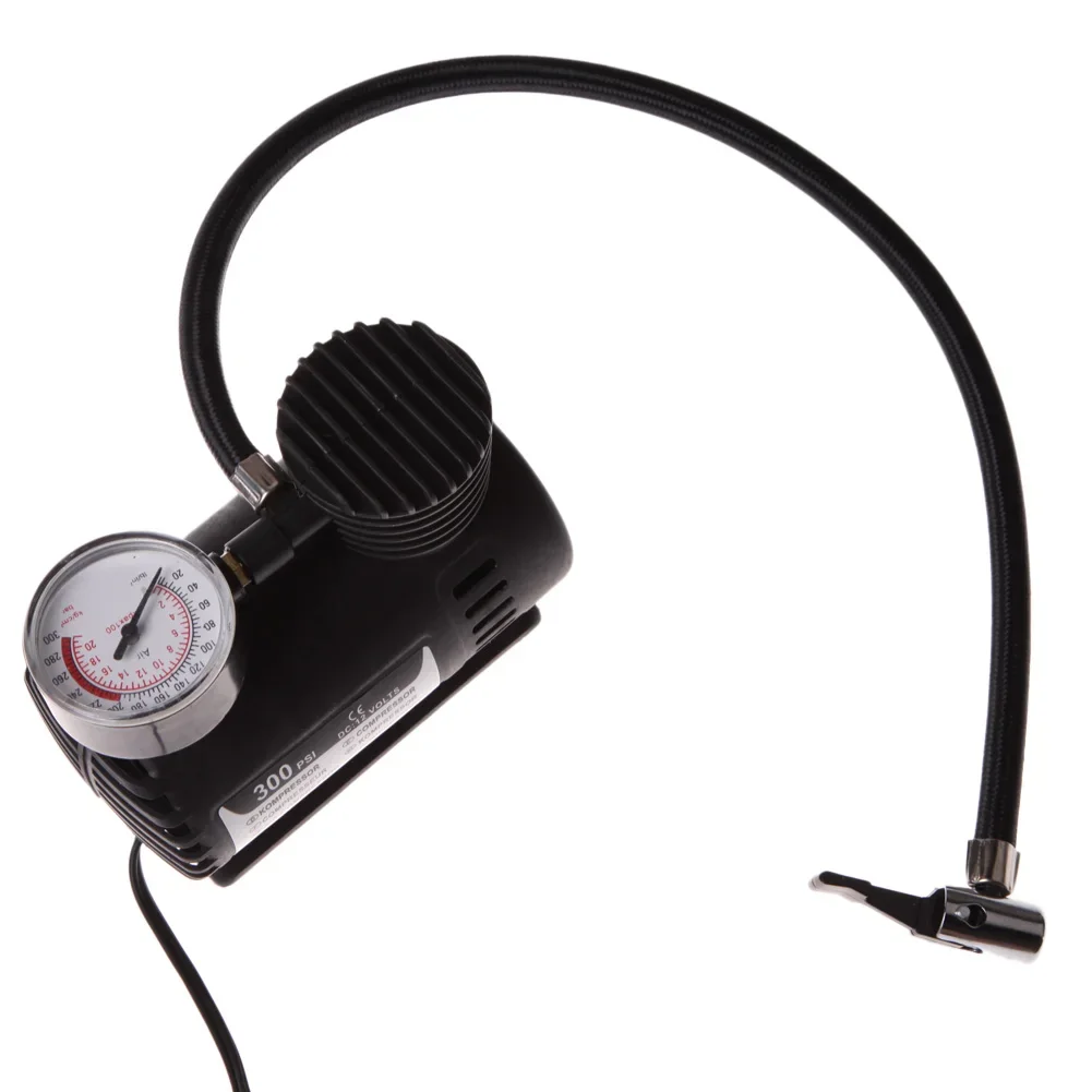 

12V Portable Air Compressor with Pressure Gauge Smart Tire Pump Car Electric Tire Inflator for Car Motorcycle Bicycle