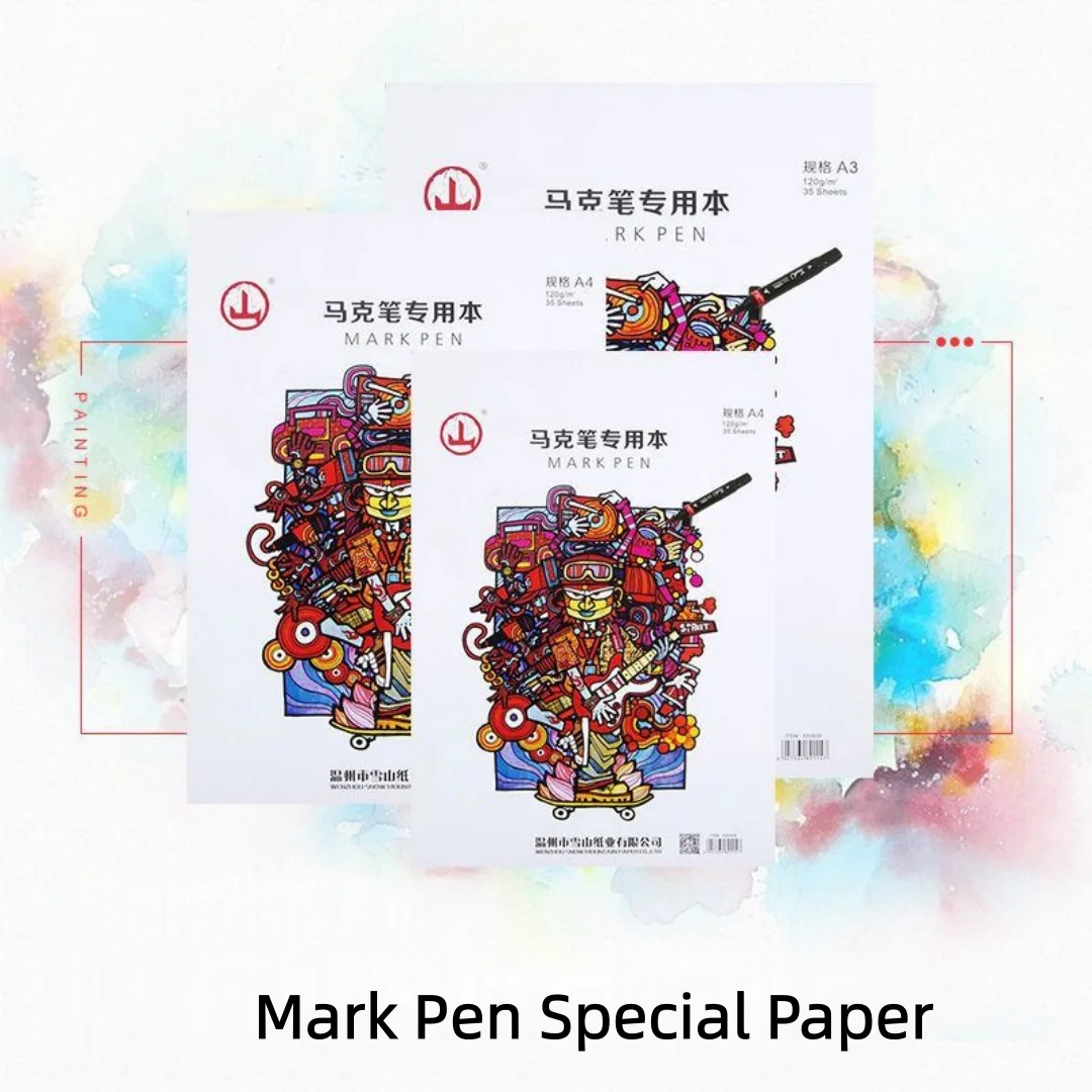 

Специальный блокнот для маркировочной ручки А4/А3, используемый для эскизов и быстрого рисования со специальными листами для маркировки ручки для рисования.