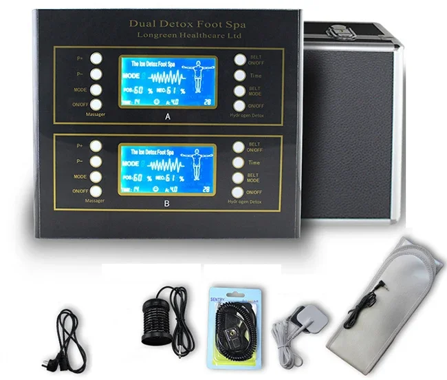 3 in 1 infrared belt + TNES dual detox foot spa machine