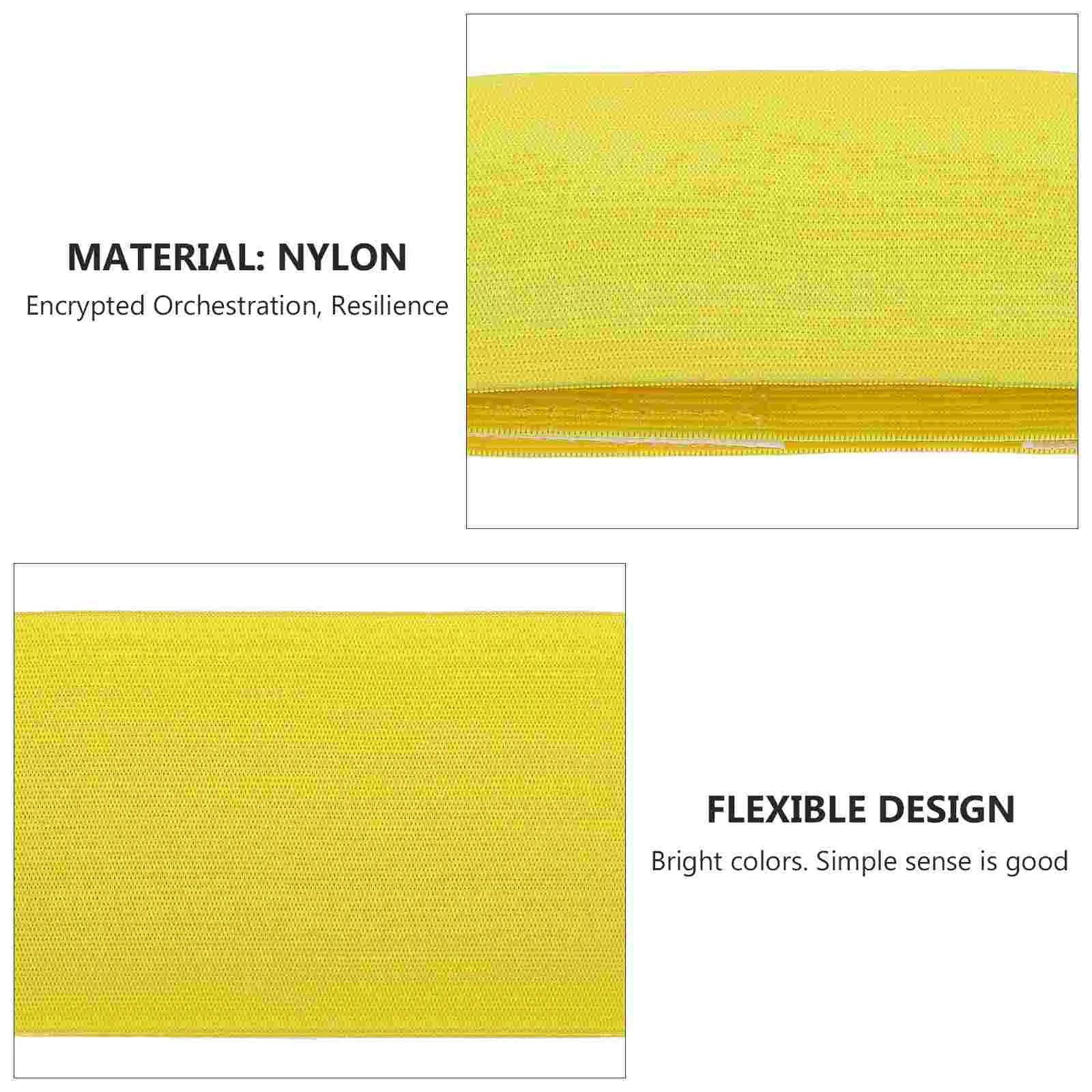 4 Pcs Adult Captain Armband Elastic Bright Armbands for Captains Sports Nylon Captain's Portable