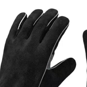 Cowhide Welding Gloves 35cm Long for Thermal and Spark Protection During Welding Metal Fabrication Grinding and Oven Operations