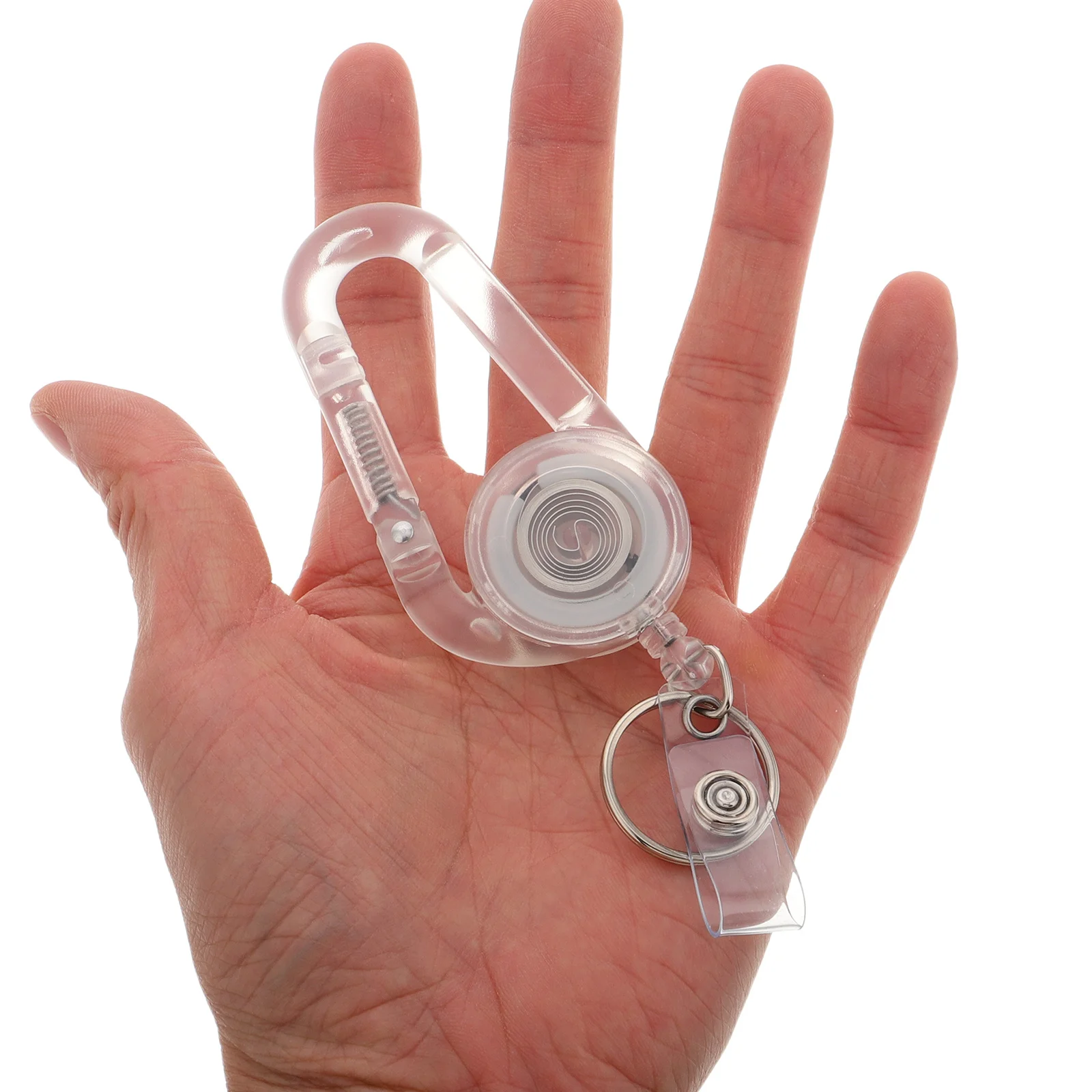 

2Pcs Heavy Duty Retractable Key Chain Telescopic Carabiner Clip for Keys Easy Access and Secure Fastening Key Ring Carabiner