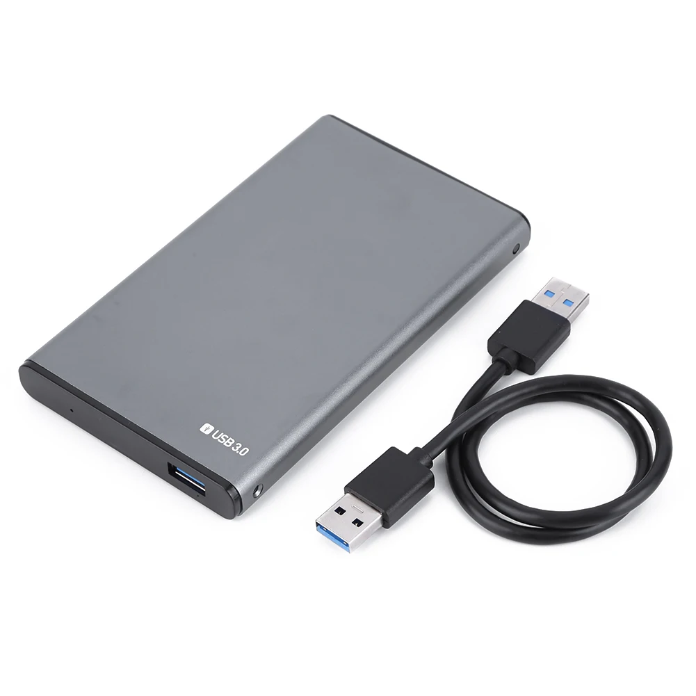 2.5in USB3.0 HDD تخزين التوصيل والتشغيل HDD الضميمة الخارجية سبائك الألومنيوم دعم لنظام التشغيل Windows XP 7/8/10/Vista/Linnux/ OS +