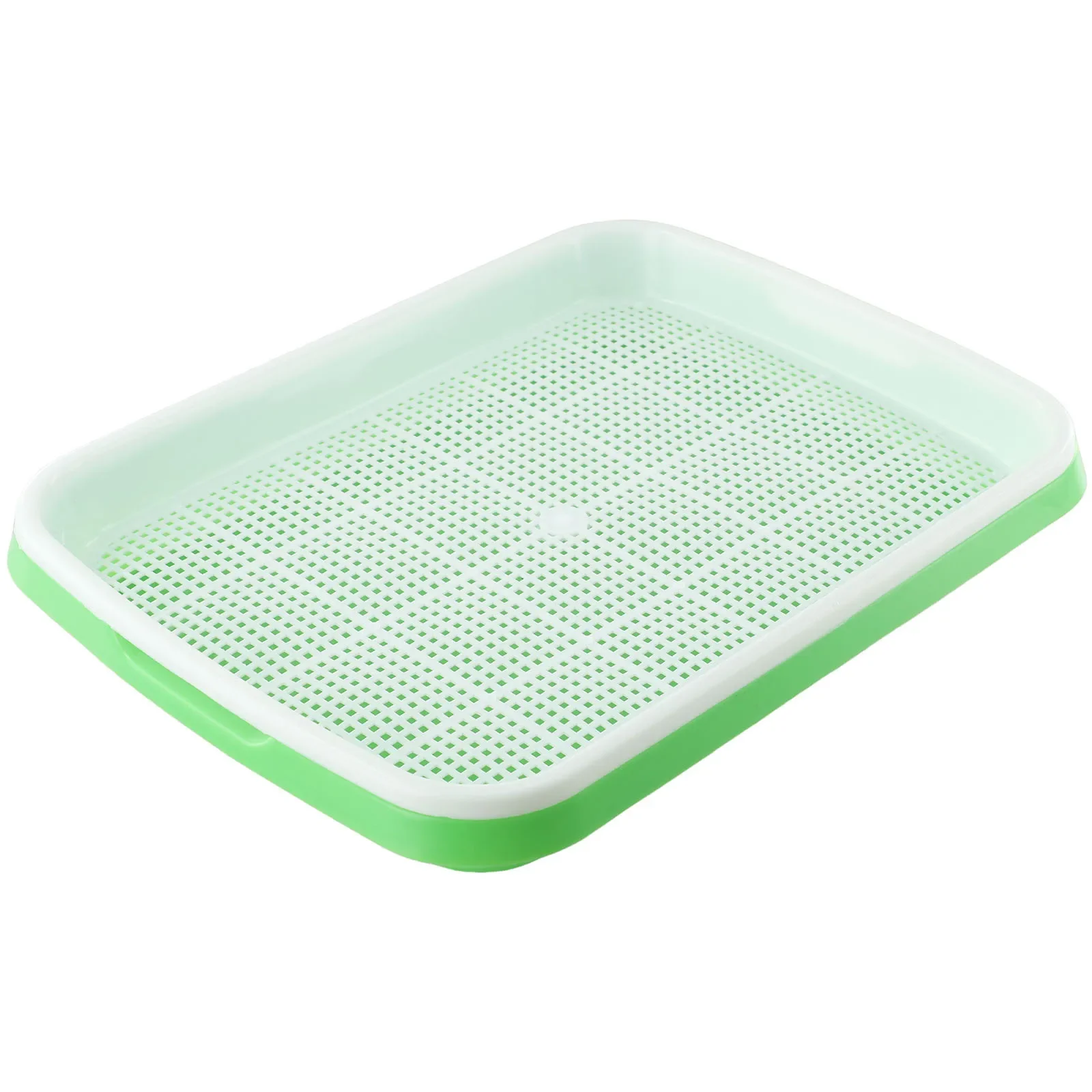Tray Nursery Pots Grow Basket Hydroponics Microgreens Plate Soybean Sprout Sprouter Germination Greenhouse 1 Set
