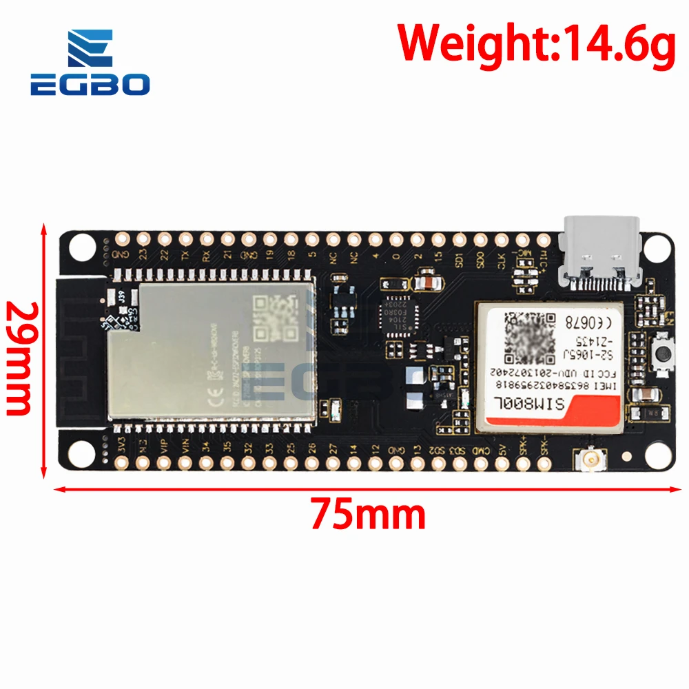 TTGO T-Call V1.3 ESP32 Wireless Module SIM Antenna SIM Card SIM800L Module And GSM/GPRS Antenna for arduino