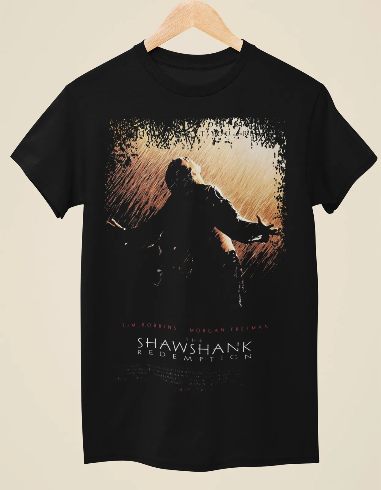 

The Shawshank Redemption - Movie Poster Inspired Unisex Black T-Shirt