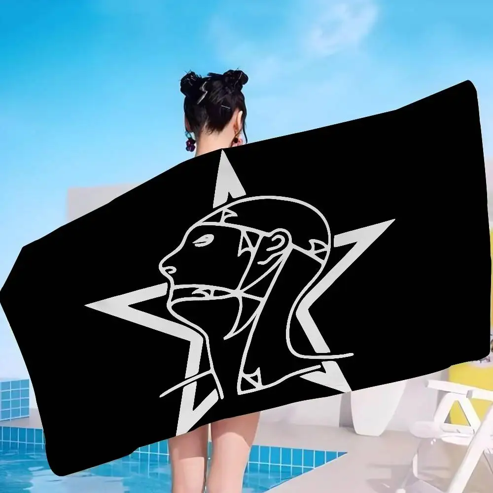 The Sisters Of MercyS band Anime Beach Swimming Towel Soft Absorbent Washcloth Children's Gifts for Kids Travel Camping Gym