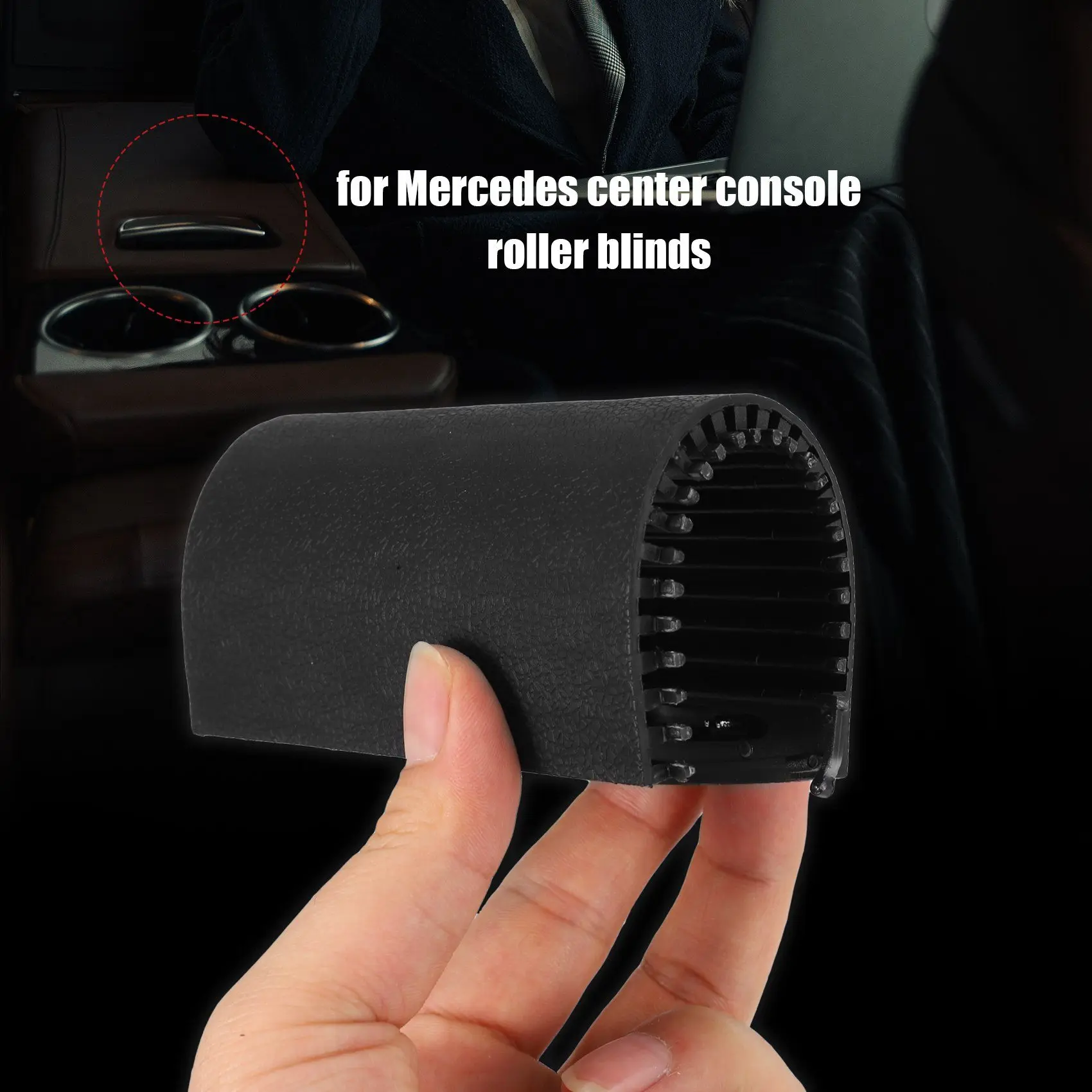 Auto Mittel konsole Schiebe jalousien Getränke halter Rollladen abdeckung für Mercedes-Benz C-Klasse W203 2006-2011 2000 2007
