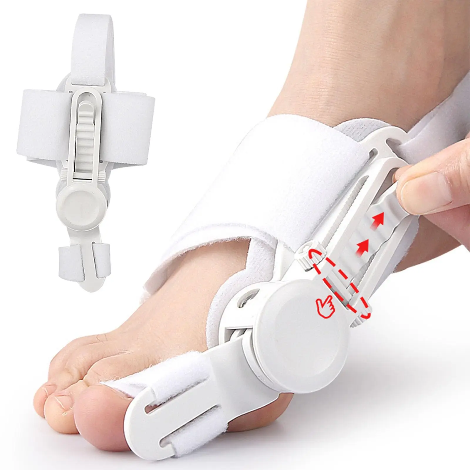 Adjustable Bunion Bunion Corrector for Women & Men,Orthopedic Bunions Correction with Non Slip Big Toe Separators,for Left/Right