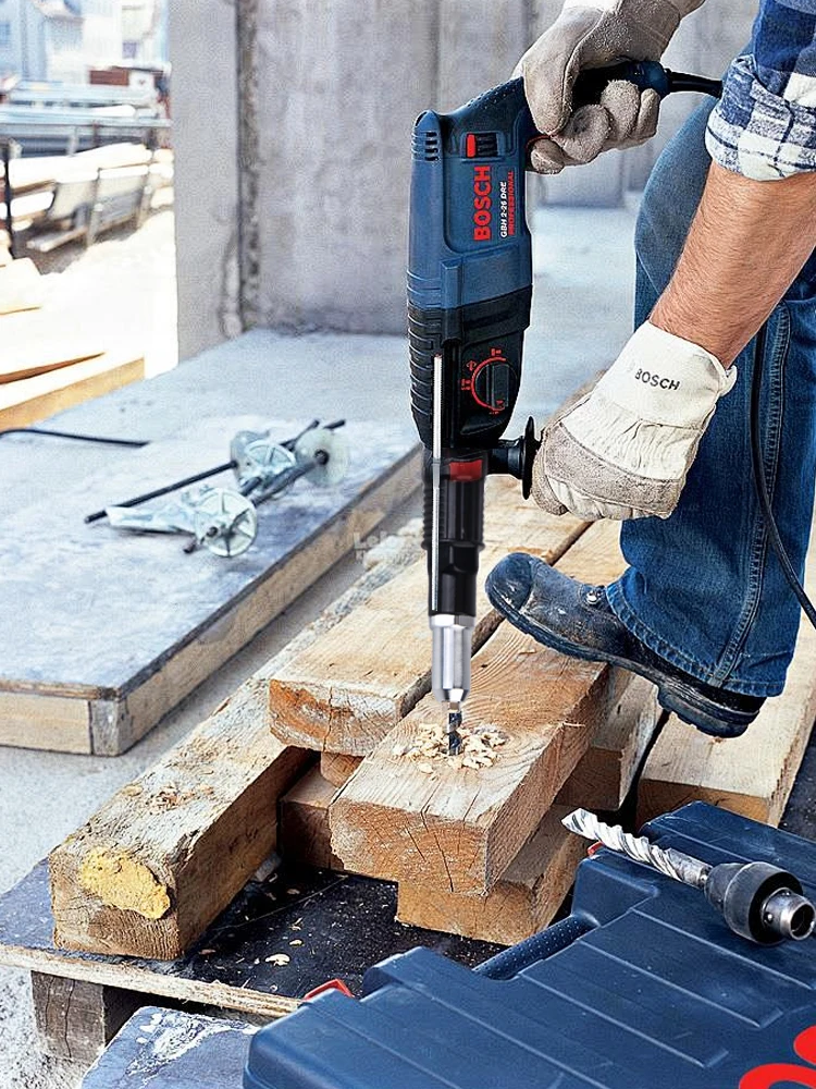 Electric Rivet Gun Nut Extender Adapter With 3pcs Nut Bit Nail Set Riveting Nut Connector Hardware Woodworking Supplies