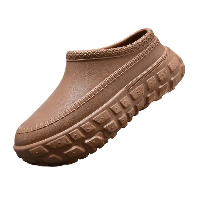 New Men's Waterproof Non-slip Chef Shoes Lightweight Non-slip Wear-resistant Braid Toe Sandals Nurse Shoes men's casual shoes