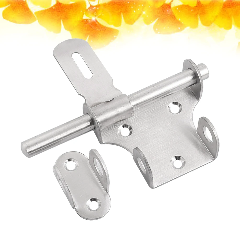 

Door Lock Heavy Duty Bolts Latches Window Stainless Steel Safety Buckle and Silver Anti-theft