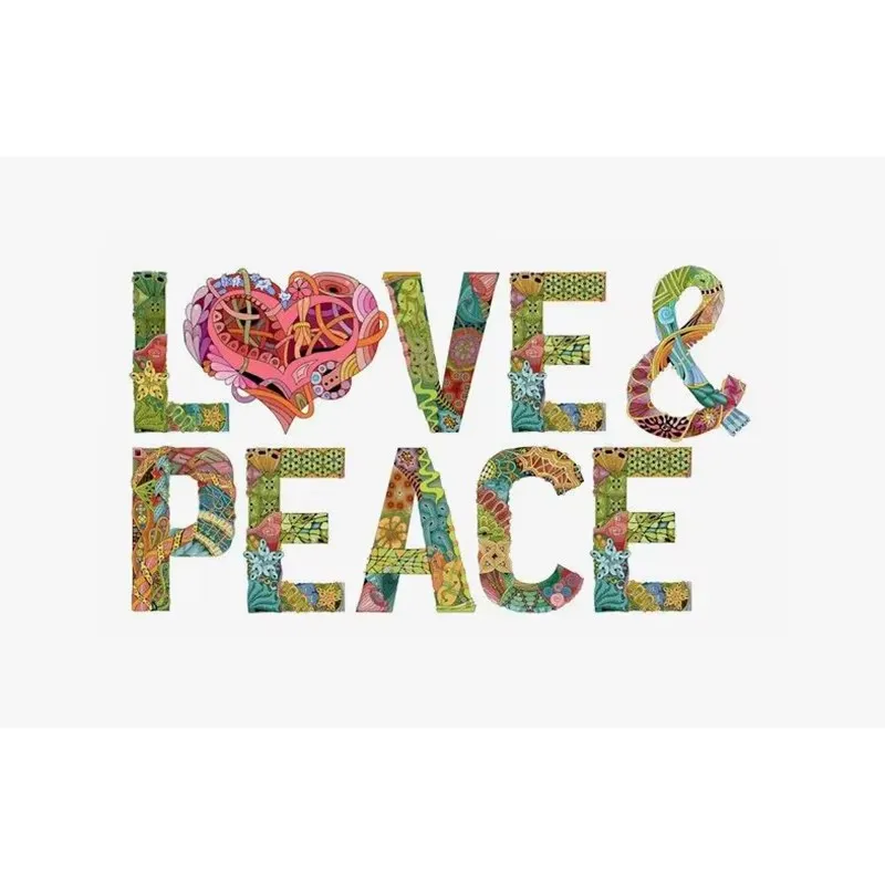 3x5FT LOVE AND PEACE banner CLUB SHIP HEART Flag