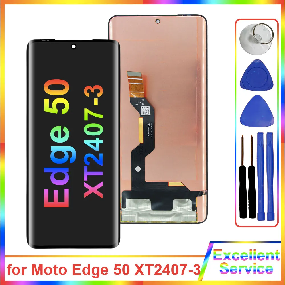 

AMOLED LCD for Motorola Edge 50 XT2407-3 LCD Display Touch Screen Digitizer Replacement for Moto Edge 50 XT2407-3 LCD Display