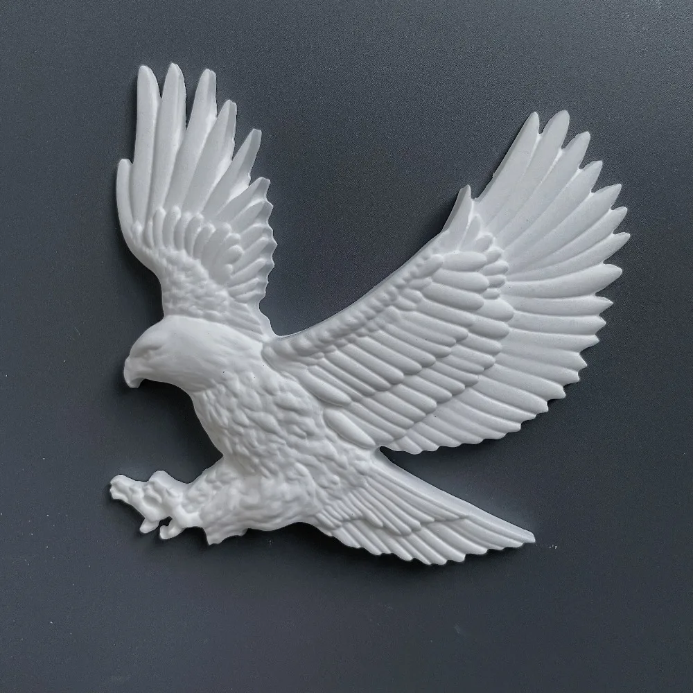 3D Plaster Relif White Pigeon, Eagle, Hummingbird Wall Hangings Decorations Stickers DIY Blank Coloring Sculptures