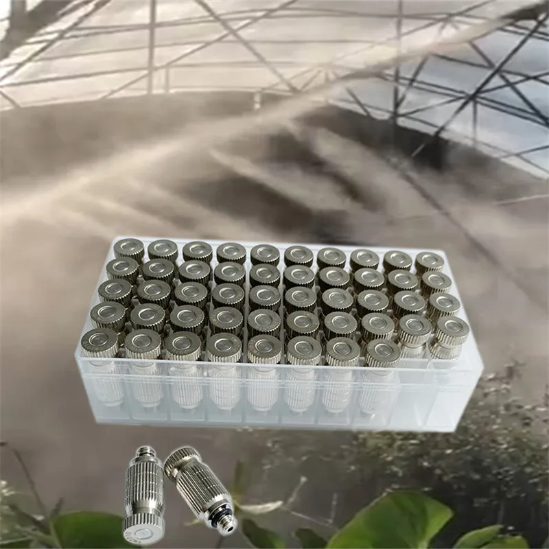 A02 Total 100pcs High Pressure 25-100bar Fog Misting Nozzle 0.1-0.8mm Atomizer Greenhouse Humidify Water Spray Patio Mist System