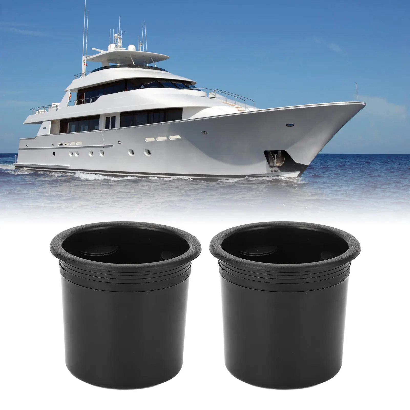 

2 шт. держатель для чашки для автофургона, пластиковый устойчивый к разливу сменный держатель для банки для напитков, вставка для лодок, кораблей, автомобилей, грузовиков, кемперов