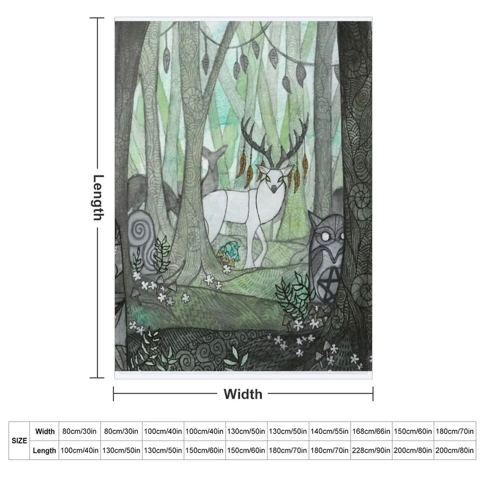 The Echo of an Ancient Soul Throw Blanket couch cozy soft plush fuzzy picnic outdoor blanket