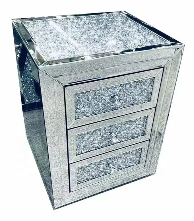 

Modern style mirror glass bedside table family hotel entrance school supermarket warehouse workshop - catering