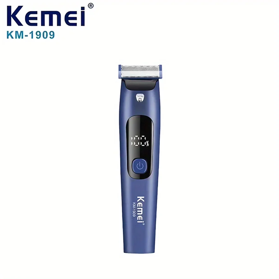 Kemei-ヘアカットデバイスKM-1909,ひげのカット,石のテンプル,多機能,USB