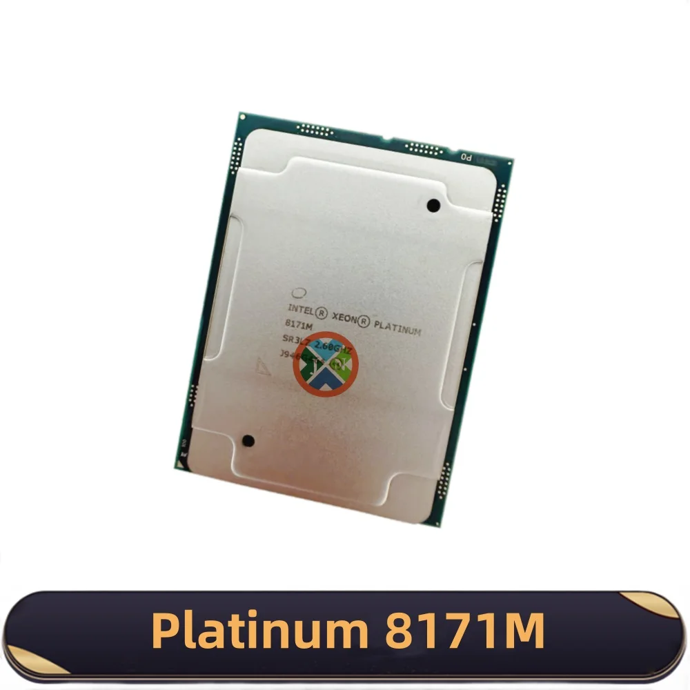 Intel Xeon Platinum 8171M SR3LZ CPU 26 النوى 52 خيط 2.6 جيجا هرتز LGA3647 للوحة الأم لخادم C621 Platinum8171M