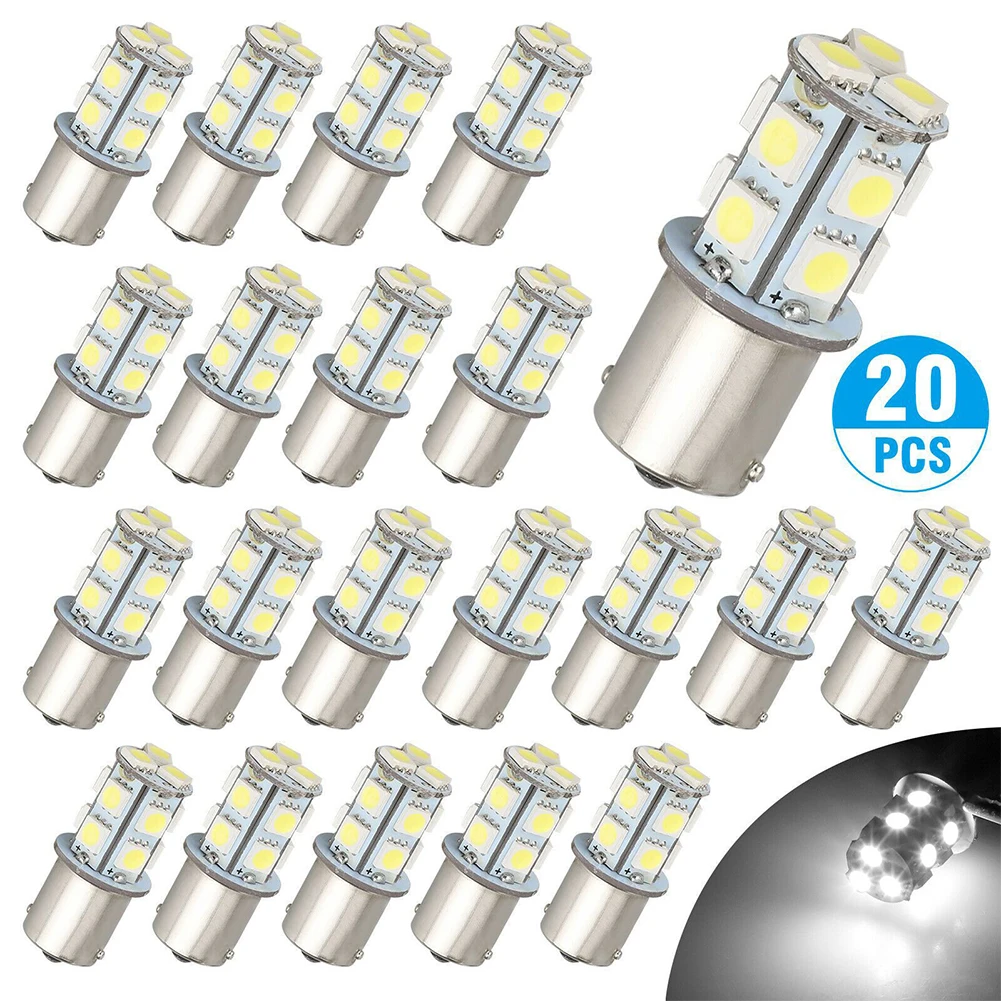 

Car Reversing Light 20x 1156 1141 13- For SMD RV Camper Trailer LED Interior Light Bulbs 12V Super 6000K Accessories