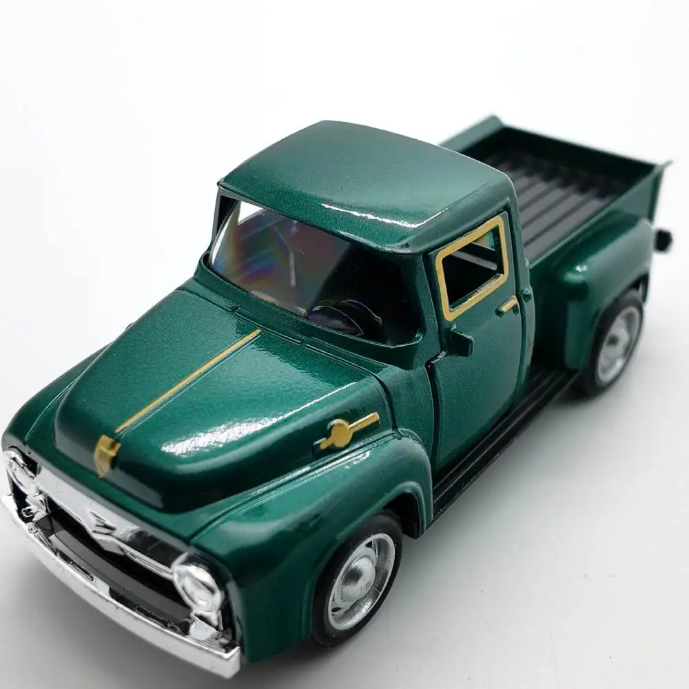 Classico camioncino modello di auto piccolo fresco 1/32 lega di simulazione vintage tirare indietro pressofuso modello di auto collezione giocattolo regalo per ragazzi